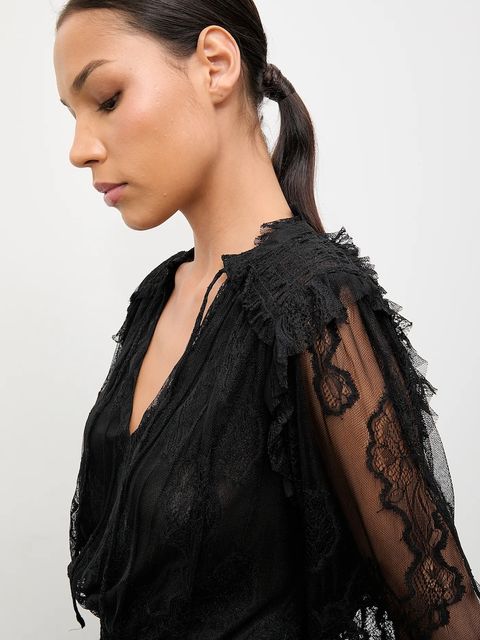 Answear.LAB bluzka damska kolor czarny gładka