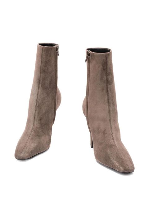 Saint Laurent suede ankle boots - Grey