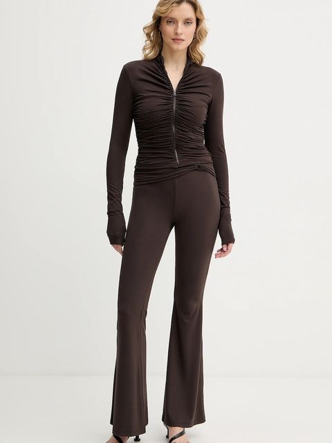 La Mania bluzka ANNIKA damska kolor brązowy gładka ANNIKA - zdjęcie produktu nr 2