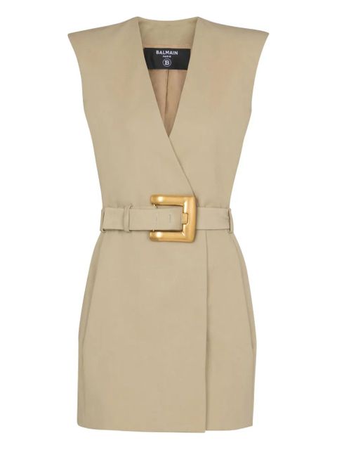 Balmain belted blazer dress - Neutrals - zdjęcie produktu nr 1