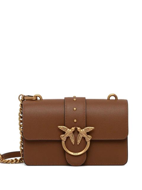 PINKO small Love leather crossbody - Brown - zdjęcie produktu nr 1