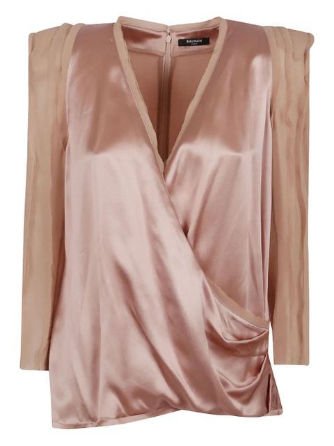 Balmain silk blouse - Neutrals - zdjęcie produktu nr 1