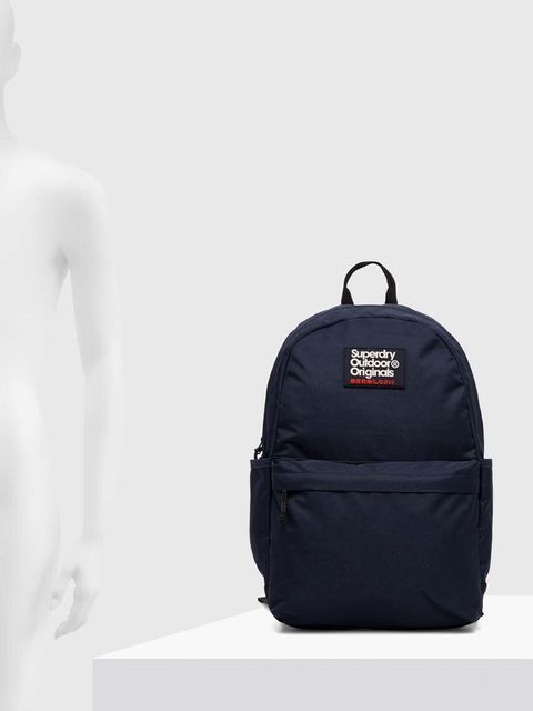 Superdry plecak damski kolor granatowy duży gładki