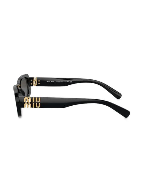 Miu Miu Eyewear rectangle-frame tinted sunglasses - Black