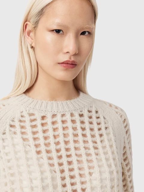 AllSaints sweter z dodatkiem wełny SUNIVA