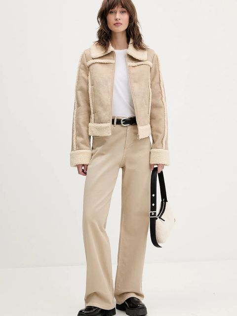 Tommy Jeans torebka kolor beżowy AW0AW18011