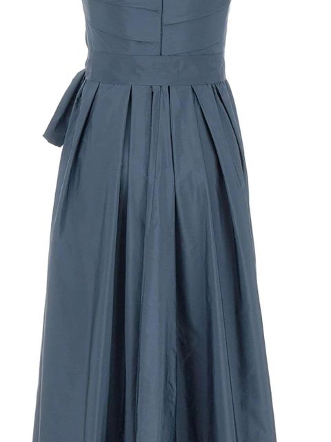 Max Mara pleated strapless dress - Blue