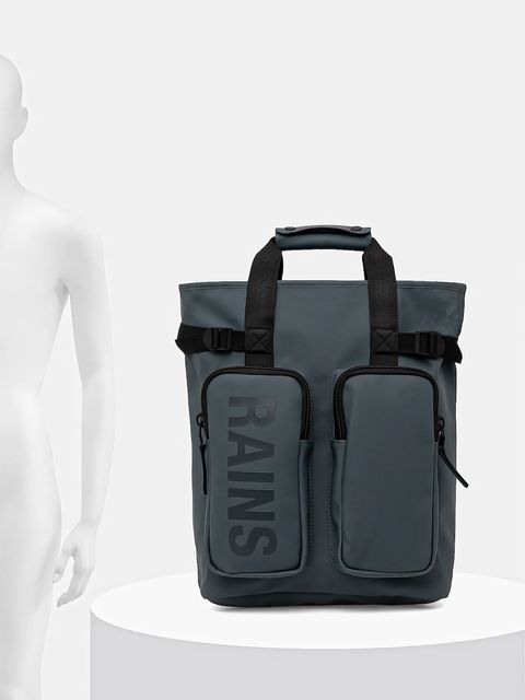 Rains plecak 14240 Texel Tote Backpack kolor szary duży gładki 14240