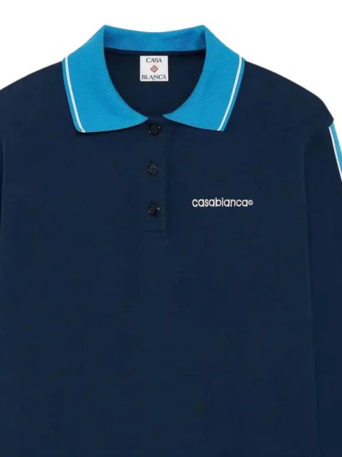 Casablanca long-sleeve polo top - Blue - zdjęcie produktu nr 2