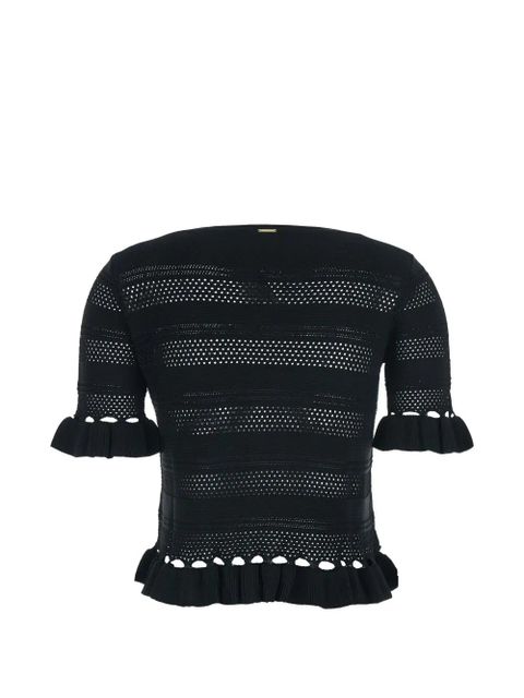 TWINSET ruffled top - Black - zdjęcie produktu nr 1