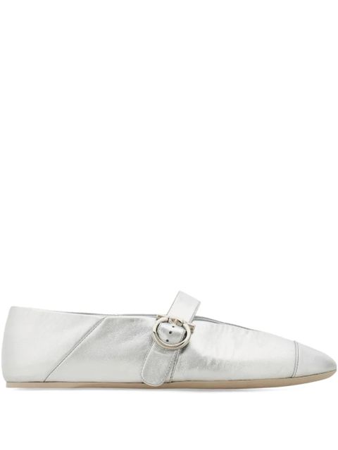 Ferragamo Gancini ballet flats - Silver - zdjęcie produktu nr 1
