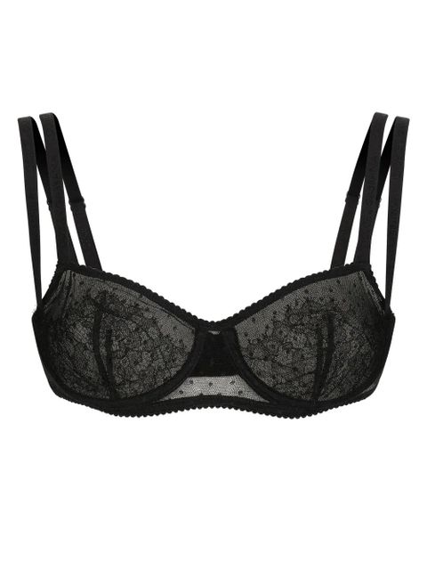 Dolce & Gabbana point d'esprit bra - Black - zdjęcie produktu nr 1