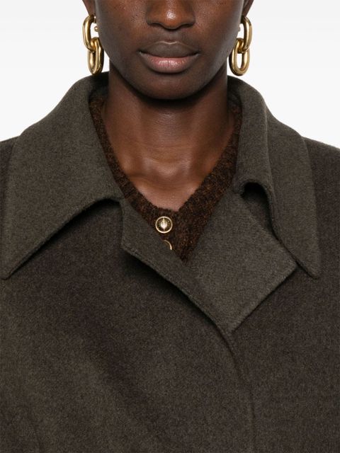 KHAITE Lea coat - Green