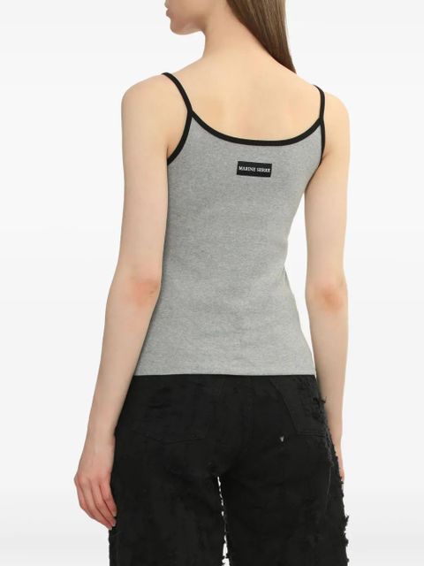 Marine Serre cotton tank top - Grey