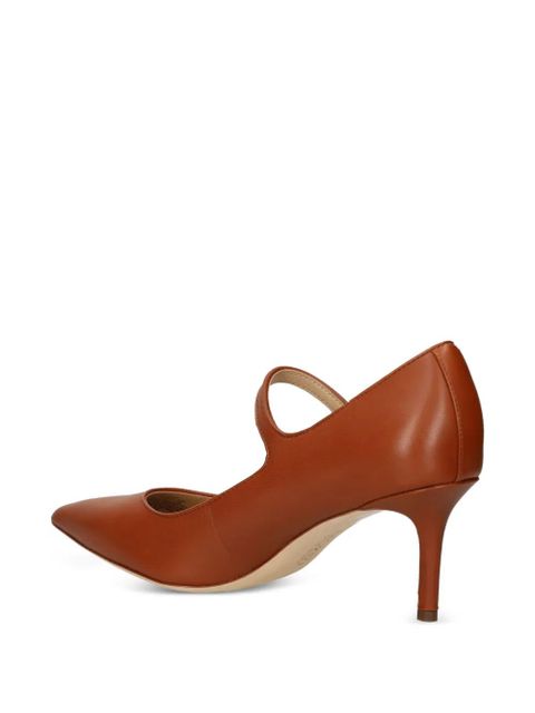 Lauren Ralph Lauren 70mm Lanette Mary-Jane pointed pumps - Brown