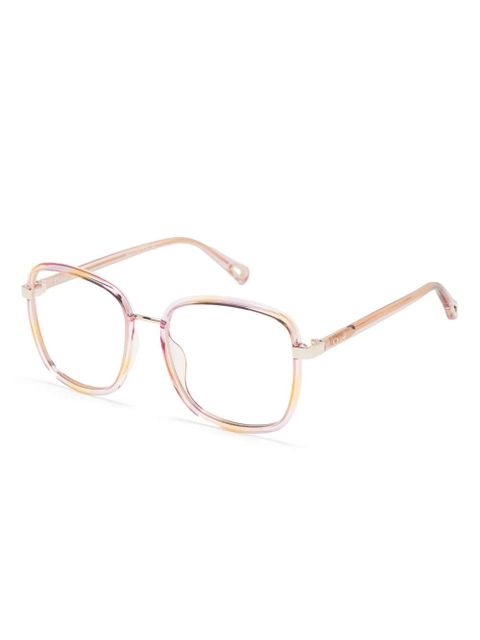 Chloé Eyewear square-frame glasses - Gold - zdjęcie produktu nr 2