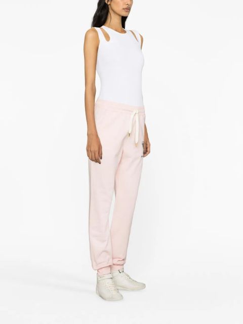 Casablanca Tennis Club-embroidery track pants - Pink