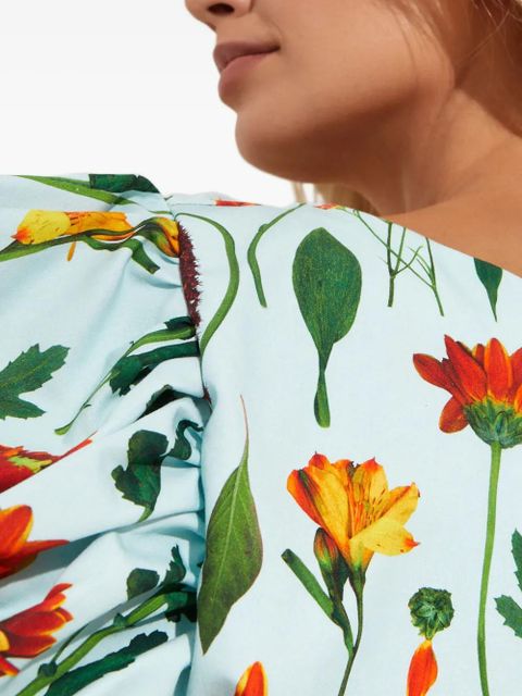 Agua By Agua Bendita Noni Primavera floral-print mini dress - Blue