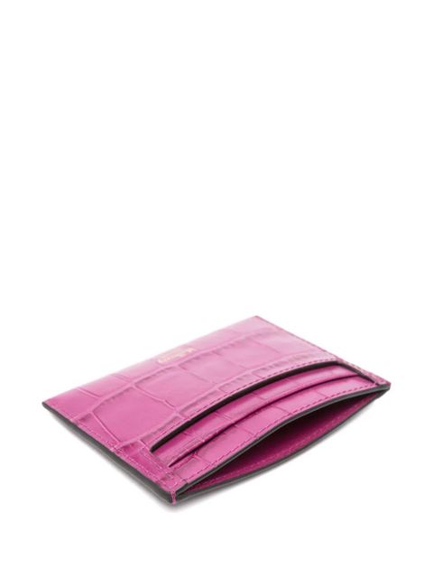 Mulberry crocodile-embossed leather purse - Purple