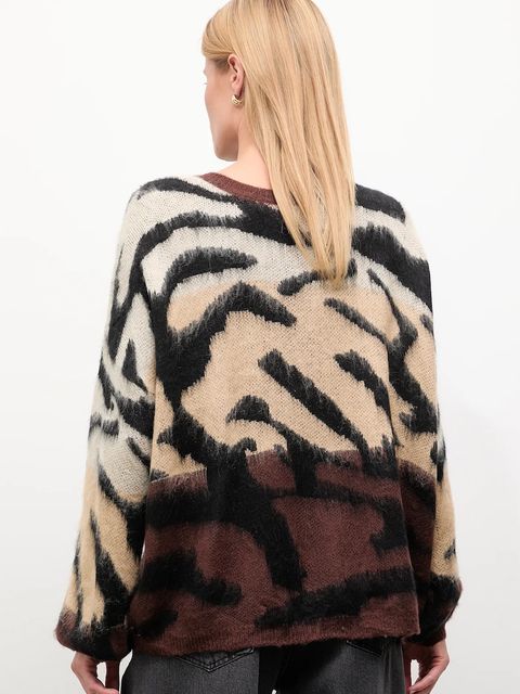 Answear.LAB sweter z dodatkiem wełny damski kolor brązowy