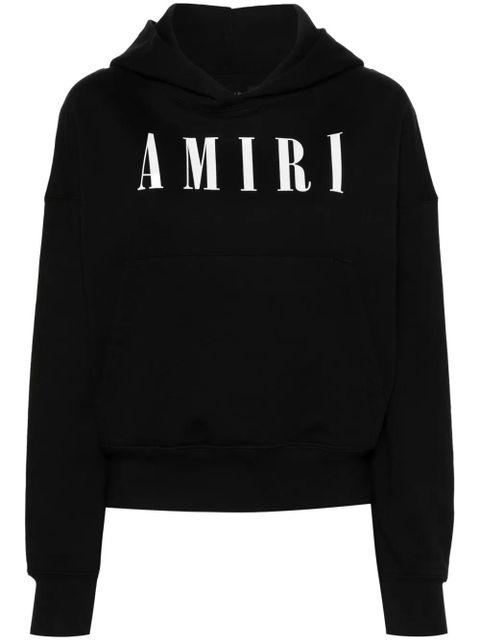 AMIRI logo-print cotton hoodie - Black - zdjęcie produktu nr 1
