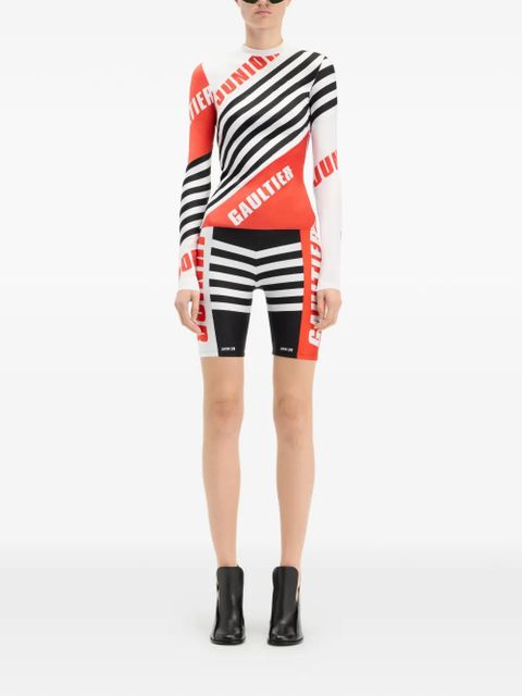 Jean Paul Gaultier Junior Gaultier cycling-printed stretch shorts - Black - zdjęcie produktu nr 2