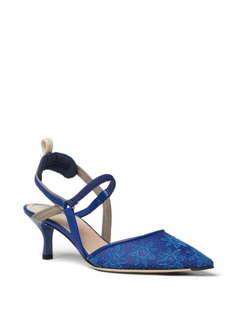 FENDI Colibrì Lite floral pumps - Blue - zdjęcie produktu nr 2