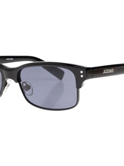 Jacquemus rectangle-frame sunglasses - Black - zdjęcie produktu nr 2
