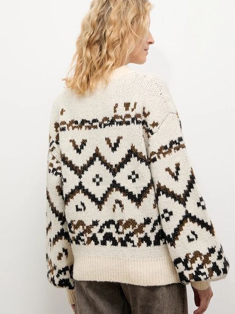 Answear.LAB sweter z wełną damski kolor beżowy ciepły