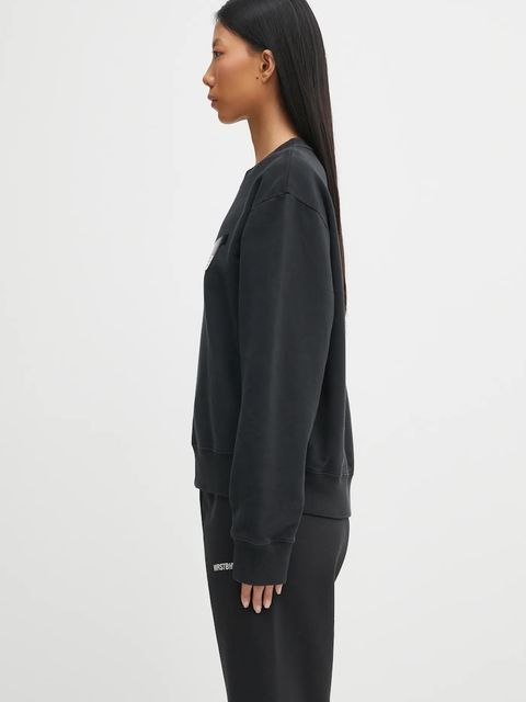 MM6 Maison Margiela bluza bawełniana damska kolor czarny z nadrukiem S62GU0143.M25024.899