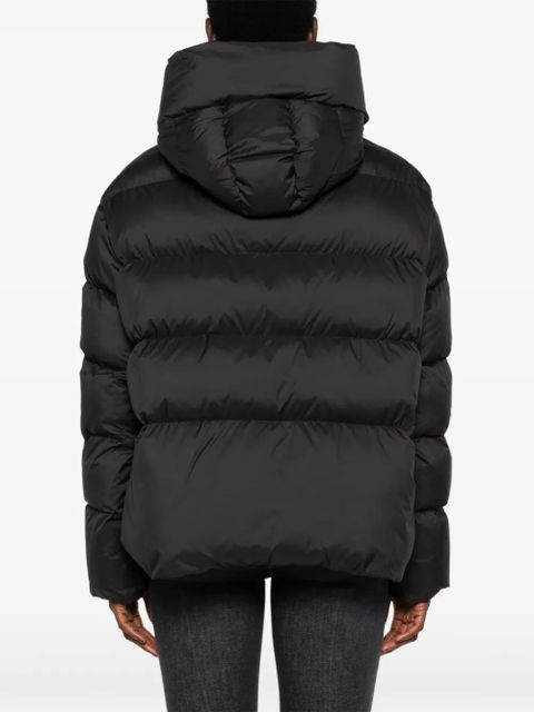 PINKO logo-patch puffer jacker - Black