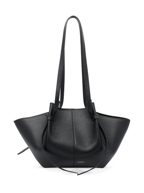 Yuzefi Mochi pebble-grain two-strap shoulder bag - Black