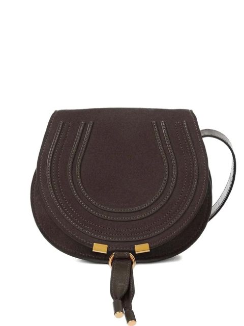 Chloé Marcie leather mini bag - Brown - zdjęcie produktu nr 1