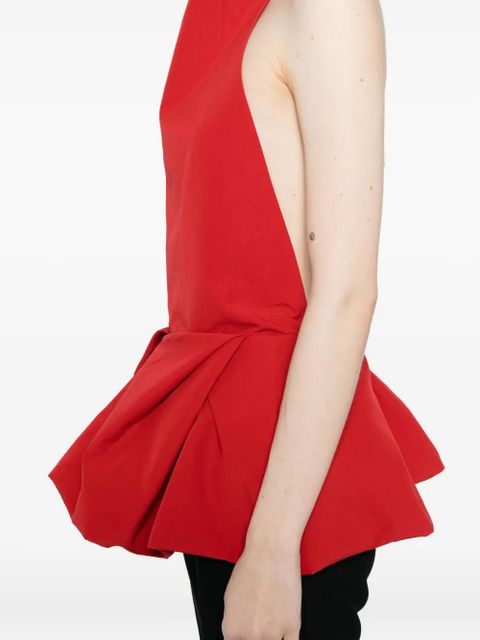 Magda Butrym halter peplum top - Red