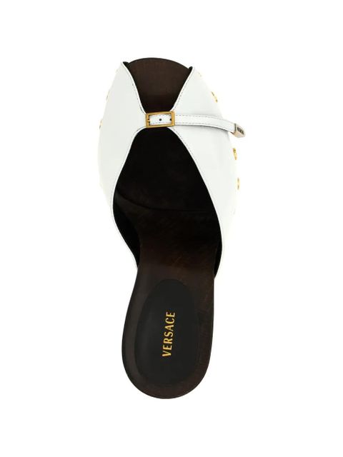 Versace Sassi patent clogs - White