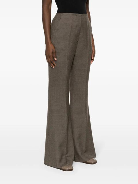 Nanushka high-rise flared trousers - Brown