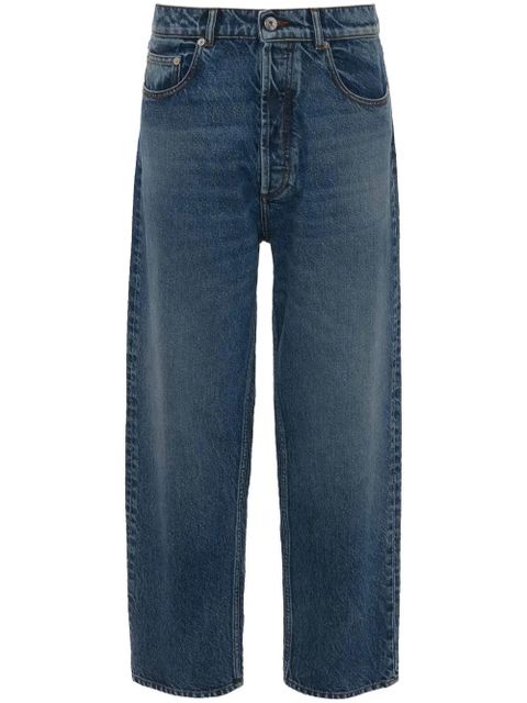 JW Anderson cropped straight-leg jeans - Blue - zdjęcie produktu nr 1