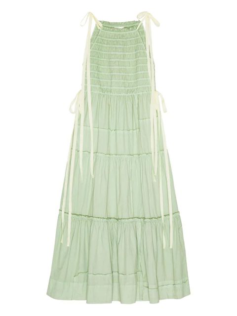 GANNI tiered dress - Green - zdjęcie produktu nr 1
