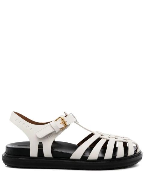 Marni strappy flat sandals - White - zdjęcie produktu nr 1