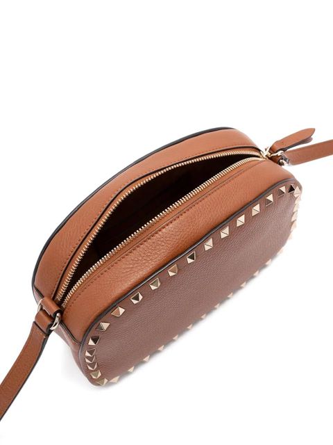 Valentino Garavani mini Rockstud leather cross body bag - Brown