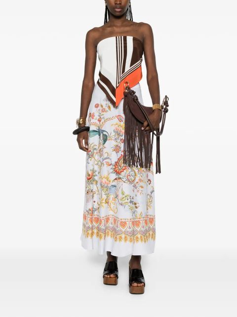 ETRO floral half-circle maxi skirt - Blue - zdjęcie produktu nr 2