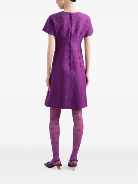 Dolce & Gabbana DNA textured dress - Purple