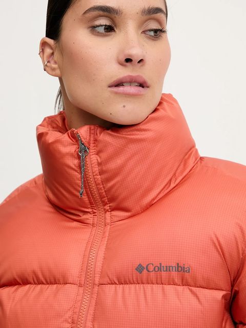 Columbia kurtka Puffect Colorblock kolor pomarańczowy zimowa 2088501
