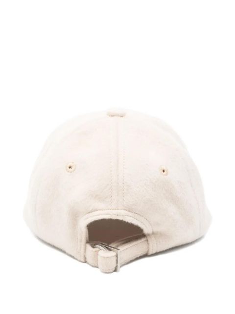 Jacquemus embroidered-logo baseball cap - Neutrals - zdjęcie produktu nr 2