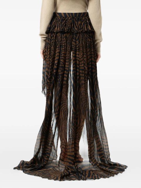 Blumarine asymmetrical skirt - Brown