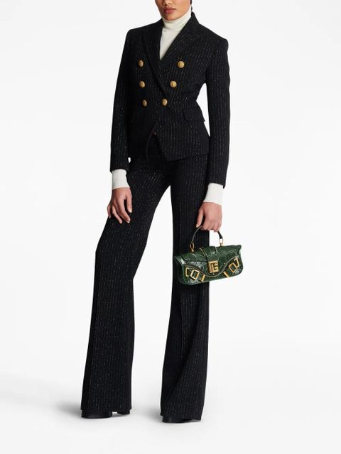 Balmain lurex-detail double-breasted blazer - Black - zdjęcie produktu nr 2