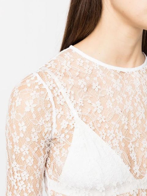 ISABEL MARANT Toyela lace top - White
