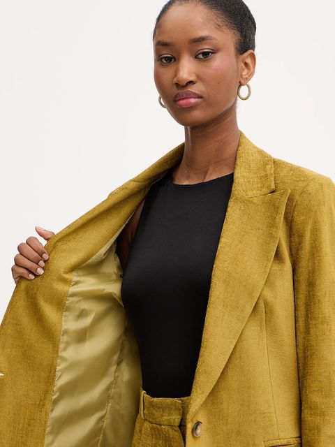 Haveone marynarka kolor zielony jednorzędowa gładka JCB-P002