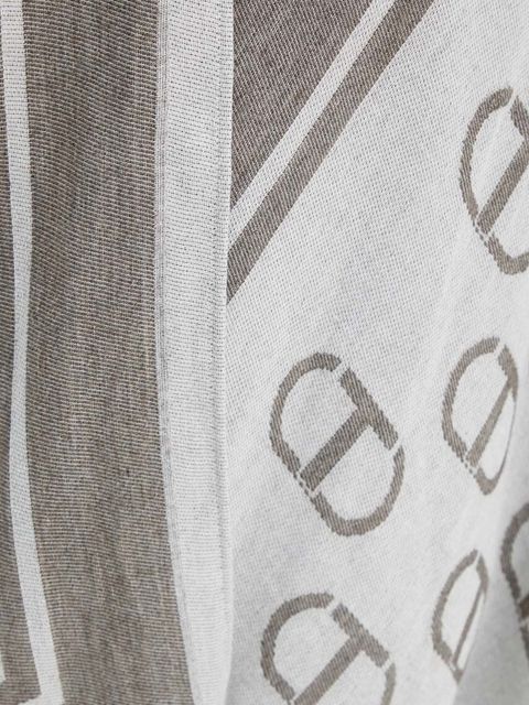 Twinset poncho z domieszką wełny kolor szary lekkie 242TA4710