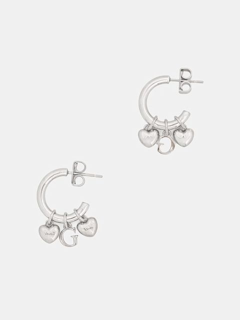 Guess kolczyki damskie ze stali nierdzewnej G TALISMAN - zdjęcie produktu nr 2